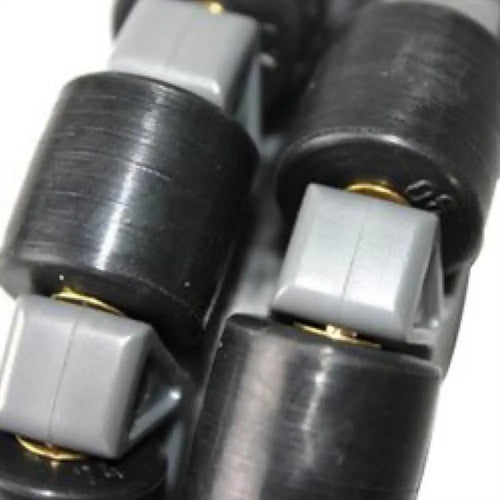 100mm Double Plastic Omni Wheel w/ Central Bearing 100mm ダブルプラスチックオムニホイール、センターベアリング付き