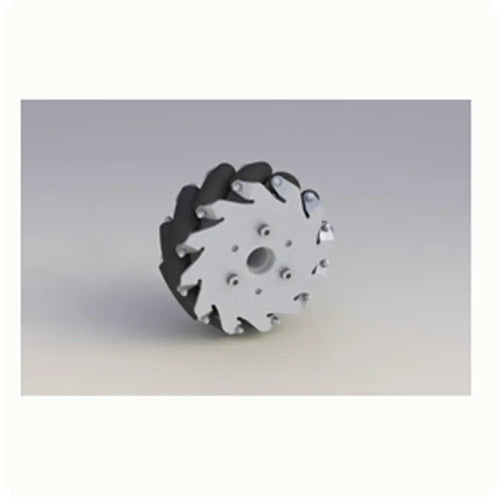 127mm Mecanum Wheels w/ Basic Rollers (2x Left, 2x Right) 127mmアルミ製メカナムホイール、ベーシックローラー(左2個、右2個)付き