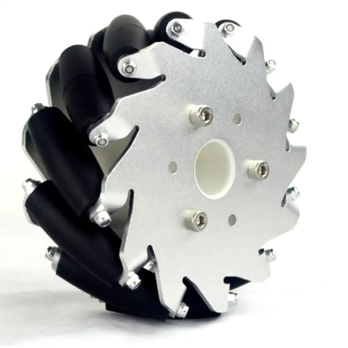 127mm Mecanum Wheels w/ Basic Rollers (2x Left, 2x Right) 127mmアルミ製メカナムホイール、ベーシックローラー(左2個、右2個)付き