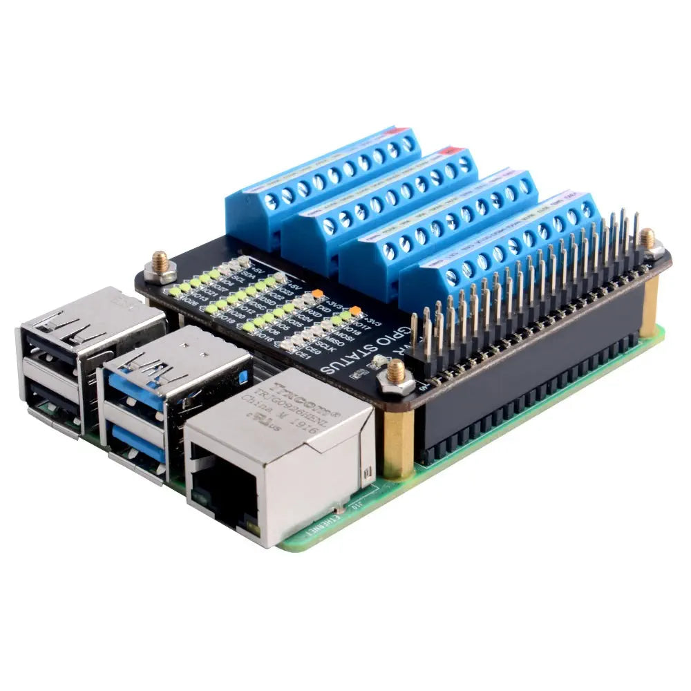 その他 pi 52Pi GPIO ネジ端子HAT (Raspberry Pi用) - RobotShop