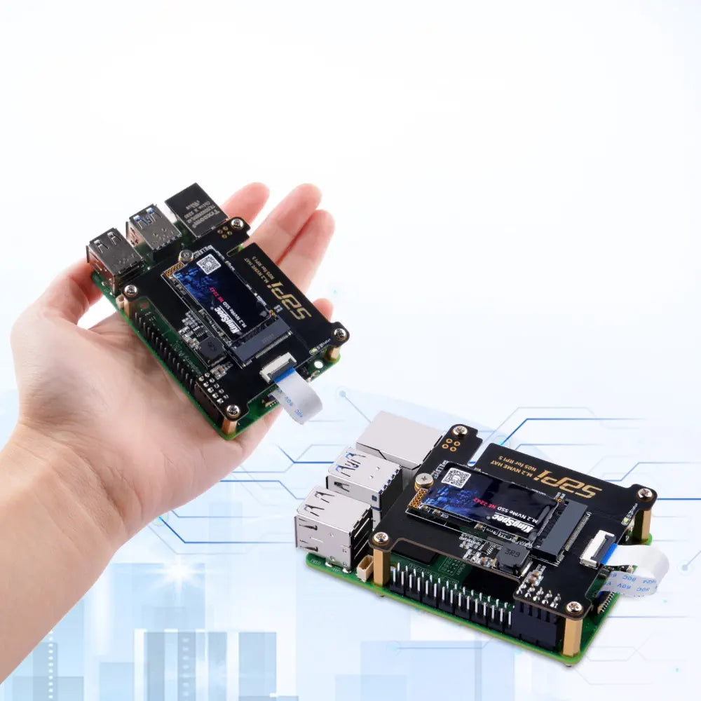52Pi N05 M.2 2242 PCIe NVMe 拡張ボード (Raspberry Pi 5用) - RobotShop