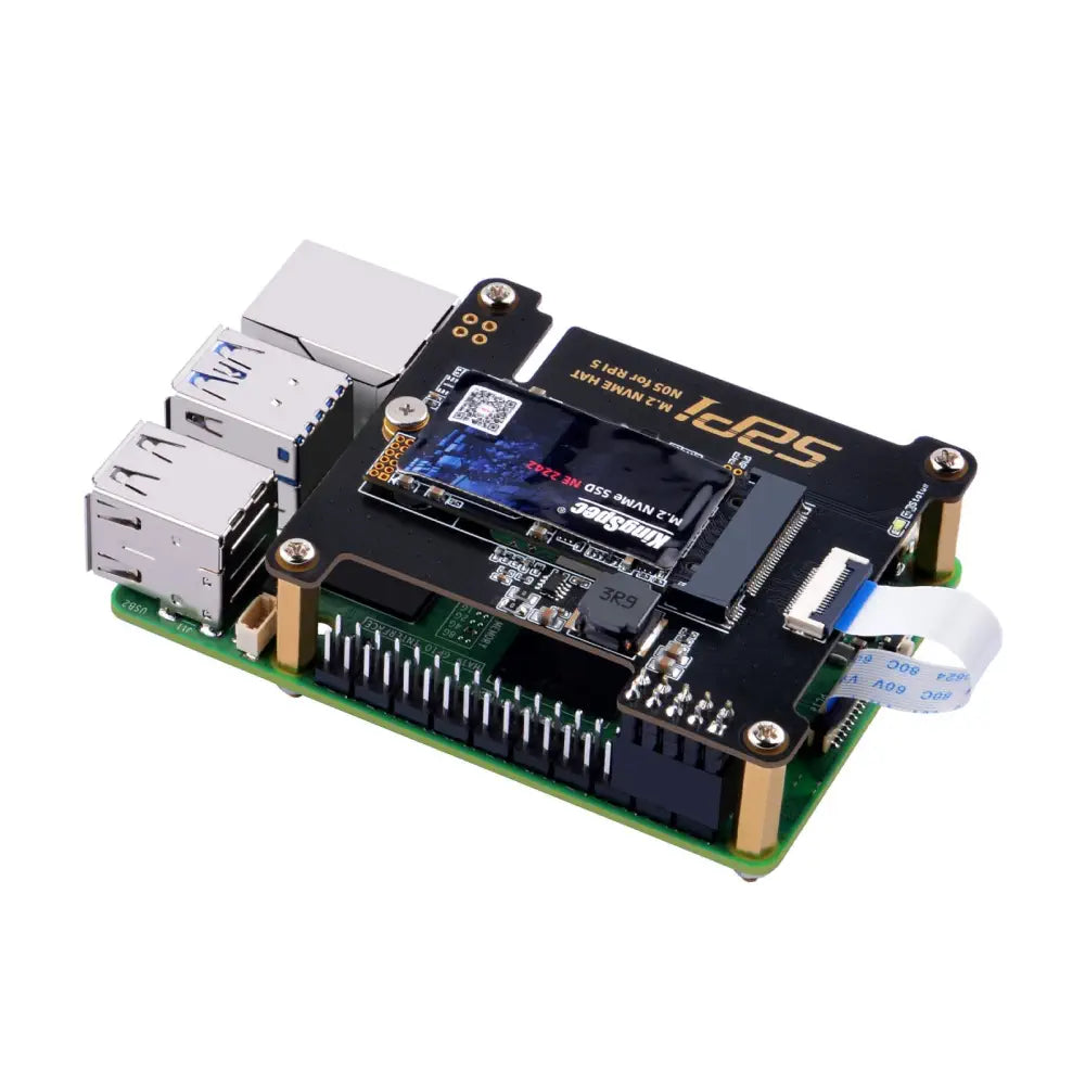 52Pi N05 M.2 2242 PCIe NVMe 拡張ボード (Raspberry Pi 5用) - RobotShop