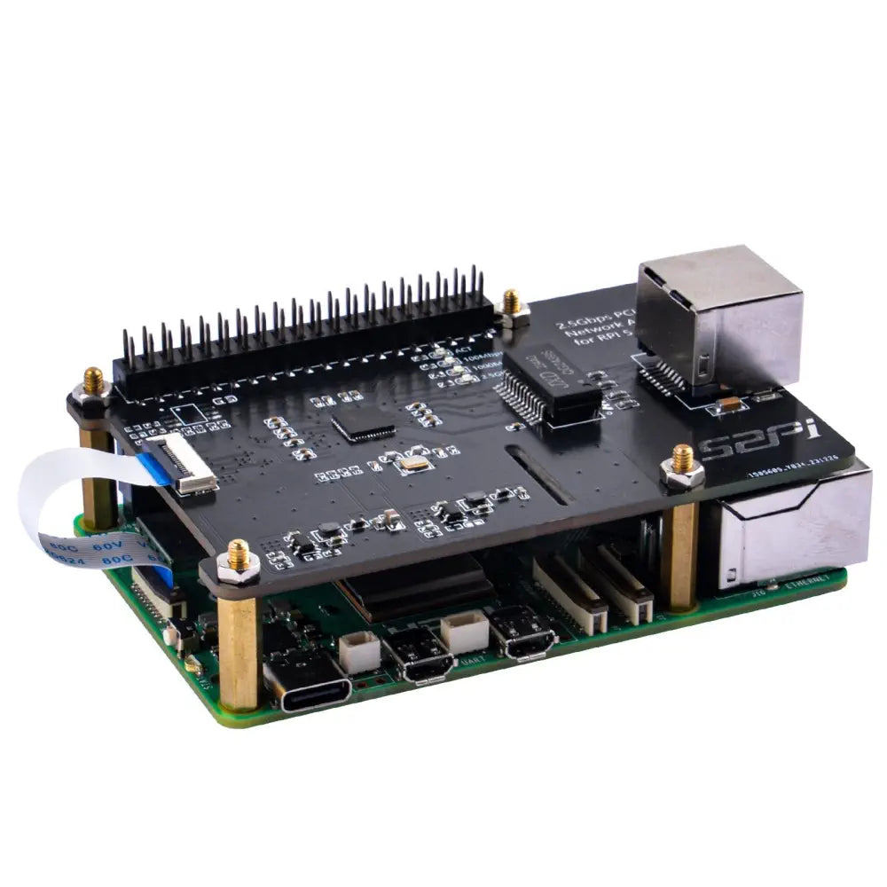 52Pi PCIe 2.5Gbps ネットワークアダプタ (Raspberry Pi 5用) - RobotShop