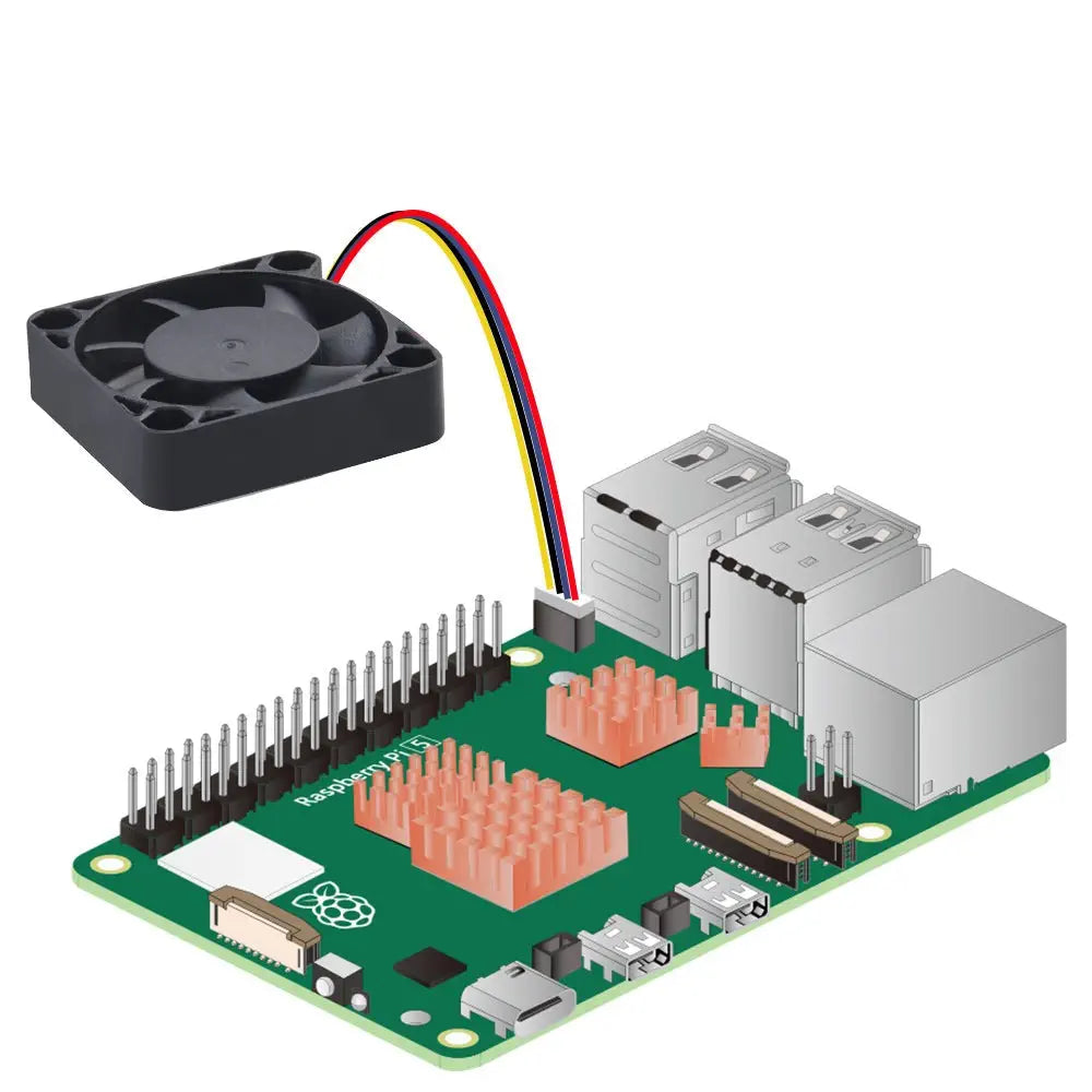 52Pi Raspberry Pi 5 冷却ファン (ヒートシンク付き、黒) - RobotShop 52Pi Raspberry Pi 5 冷却ファン (ヒートシンク付き、黒) - RobotShop