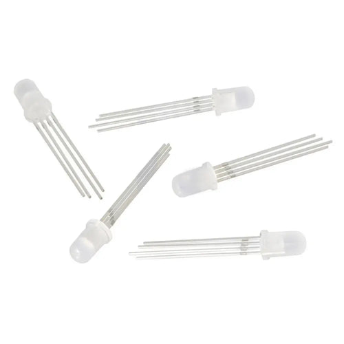 5mm RGB LED w/ Diffused Lens (5pk) 拡散レンズ付き5mm RGB LED(5個入り)