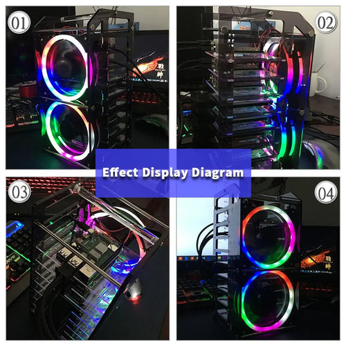 52Pi 8層 アクリル製 クラスタケース (RGB LEDおよび冷却ファン搭載、RPi および Jetson Nano用、透明) 52Pi 8層 アクリル製 クラスタケース (RGB LEDおよび冷却ファン搭載、RPi および Jetson Nano用、透明)