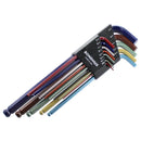 AndyMark 六角レンチセット (インチ規格 ボールエンド XL 色別)