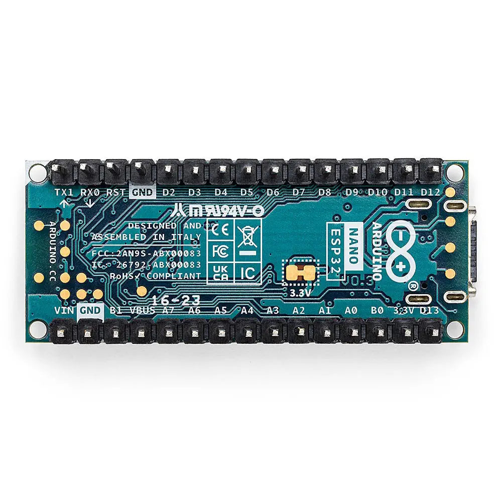 Arduino Nano ESP32 ヘッダ付き - RobotShop