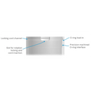 BlueRobotics 防水エンクロージャチューブ - 50 mm (2") アルミニウム - 150 mm (5.9") - 950M