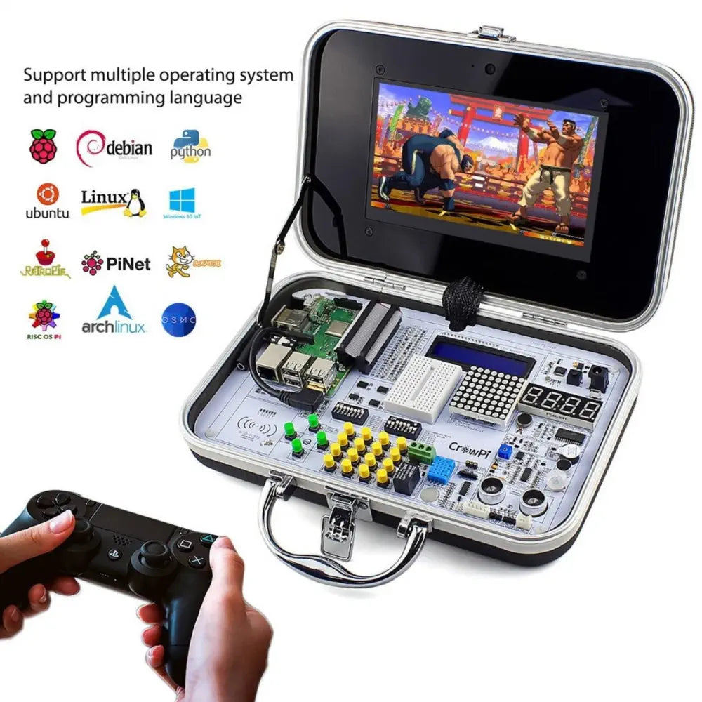 CrowPi コンパクト Raspberry Pi 教育キット - RobotShop