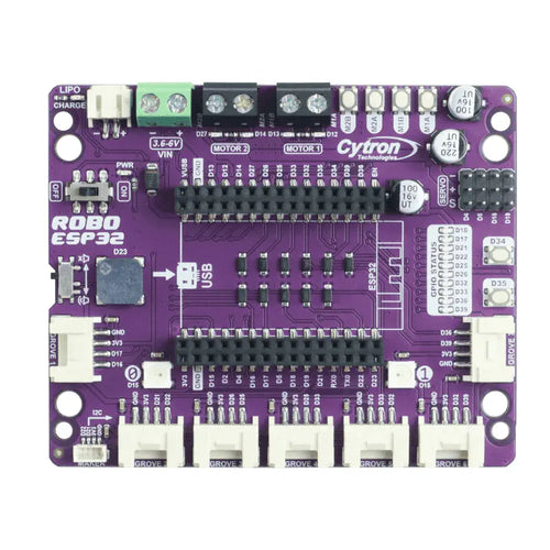 Cytron Robo ESP32: Simplifying Robotics w/ ESP32 Cytron Robo ESP32 (ESP32によりロボット工学をシンプル化)