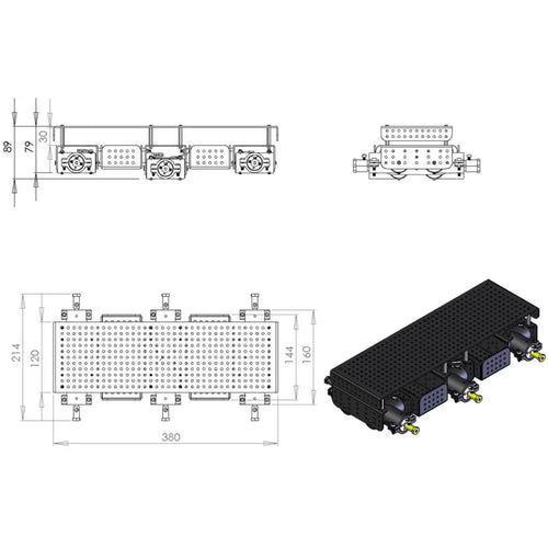 Dagu Wild Thumper 6WD オールテレーンタイヤシャーシ (アルミニウム製 34:1) Dagu Wild Thumper 6WD オールテレーンタイヤシャーシ (アルミニウム製 34:1)
