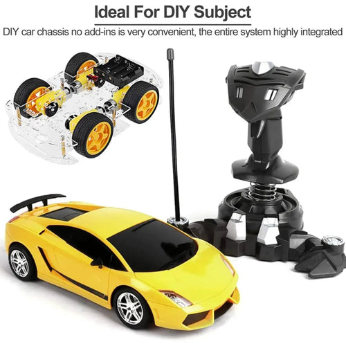 DIY Robot Car Smart Chassis Kit w/ Speed Encoder 4W 2-Layer for Arduino, RPi Arduino、RPi用 DIYロボットカースマートシャーシキット(スピードエンコーダ付き 4W 2層)