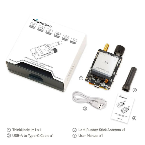 Elecrow ThinkNode M1 LoRa Meshtastic Transceiver 1.54 Elecrow ThinkNode M1 LoRa Meshtasticトランシーバ (1.54インチ EPDディスプレイ GPS機能付き nRF52840、ケースなし、915MHz)