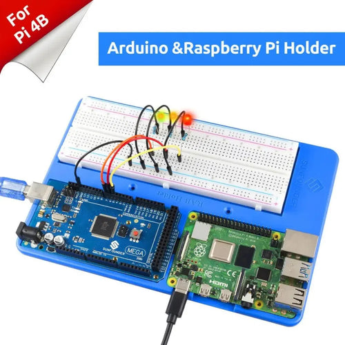 Holder Breadboard Kit w/ 830 points for Raspberry Pi & Arduino Uno R3, Mega 2560 Raspberry Pi/Arduino Uno R3/Mega 2560用 830ポイントホルダブレッドボードキット
