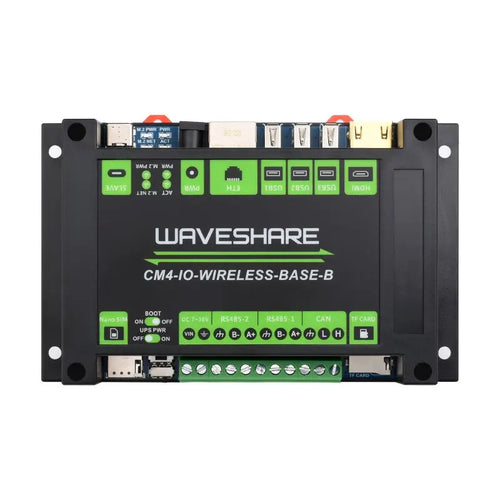 Industrial IoT 5G/4G Wireless Exp. for RPi CM4 w/ UPS, M.2 Slot, 4G Module (EU) 工業用IoT RPi CM4用 5G/4G ワイヤレス拡張モジュール UPS、M.2スロット、4Gモジュール内蔵 (EU)