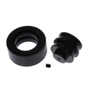 大型ラバーホイール アルミハブ付き 直径 28mm シャフト穴 2mm 黒