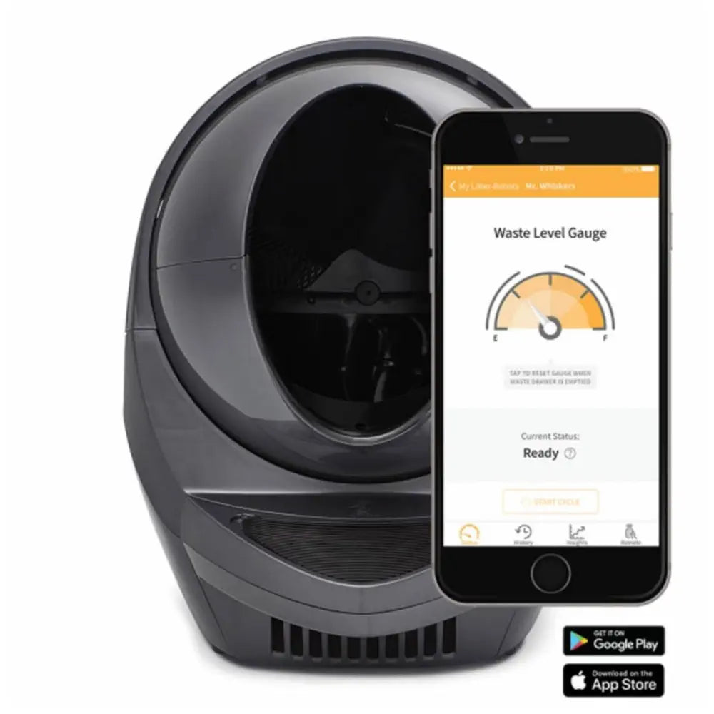 Litter-Robot 3 Connect 猫用開放型全自動洗浄トイレ - グレー - RobotShop