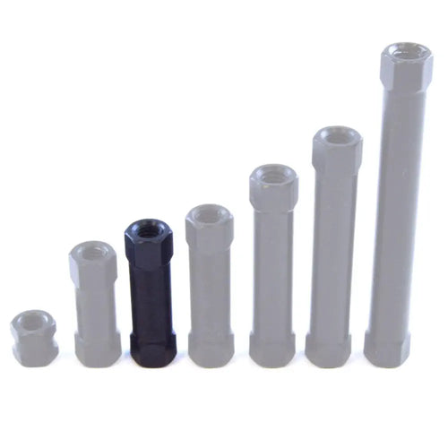 Lynxmotion Hex Standoffs (F/F) - 18mm x 5mm M3 Tapped (10pk) Lynxmotionアルミ製六角スタンドオフ(F / F) -  18mm x 5mm M3タップ(10個入り)