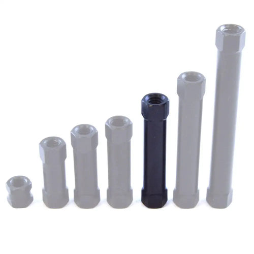 Lynxmotion Hex Standoffs (F/F) - 25mm x 5mm M3 Tapped (10pk) Lynxmotionアルミ製六角スタンドオフ(F / F) -  25mm x 5mm M3タップ(10個入り)