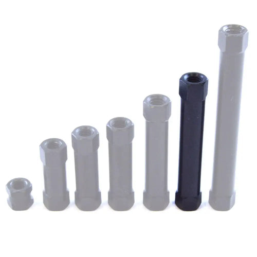 Lynxmotion Hex Standoffs (F/F) - 30mm x 5mm M3 Tapped (10pk) Lynxmotionアルミ製六角スタンドオフ(F / F) -  30mm x 5mm M3タップ(10個入り)