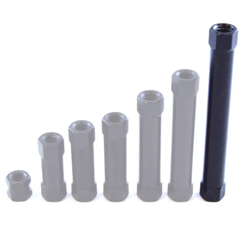 Lynxmotion Hex Standoffs (F/F) - 40mm x 5mm M3 Tapped (10pk) Lynxmotionアルミ製六角スタンドオフ(F / F) -  40mm x 5mm M3タップ(10個入り)