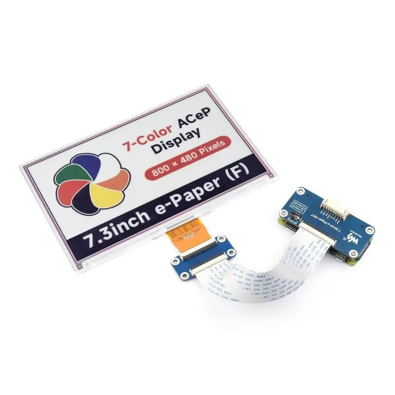 7.3 inch ACeP 7色 電子ペーパー Eインクディスプレイモジュール 800 x