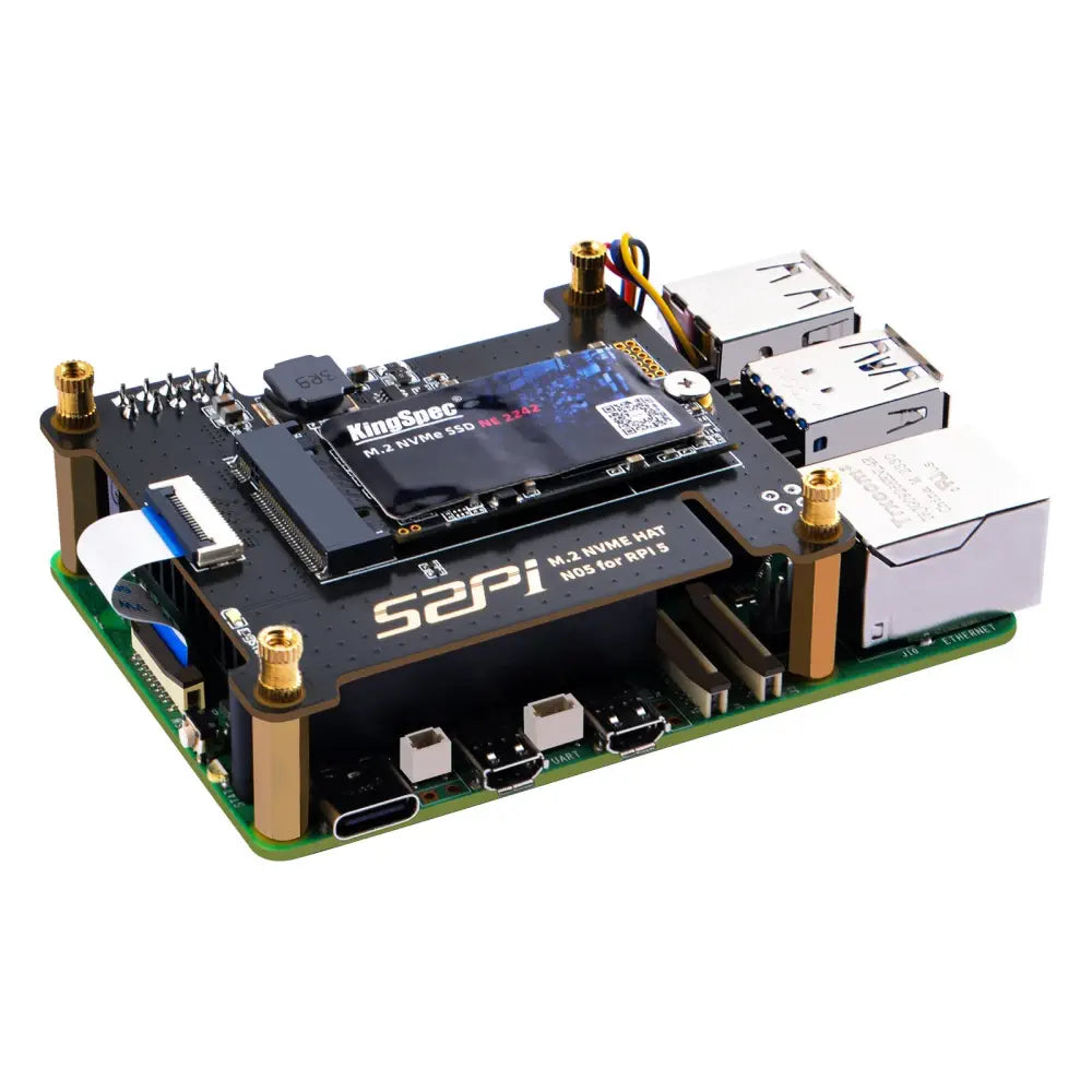 52Pi N05 M.2 2242 PCIe NVMe 拡張ボード (Raspberry Pi 5用) - RobotShop