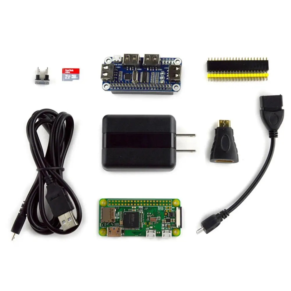 Raspberry Pi Zero W USBハブHAT（パックD） - RobotShop