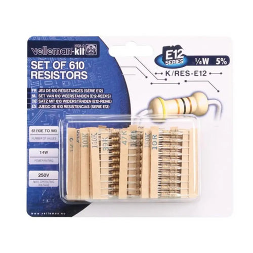 Resistor Kit (610pk) 抵抗器キット(610個)
