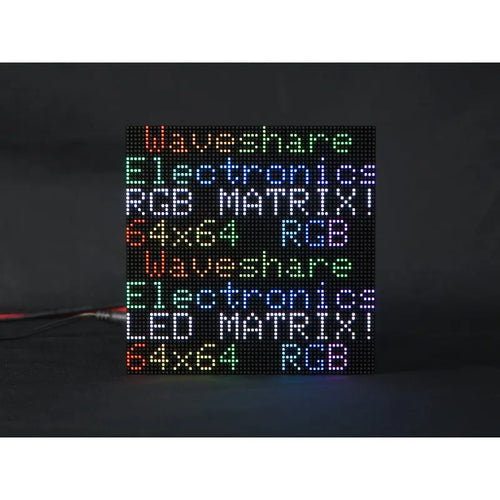 Waveshare RGBフルカラー LEDマトリックスパネル 64 x 64ピクセル 明るさ調整可 Waveshare RGBフルカラー LEDマトリックスパネル 64 x 64ピクセル 明るさ調整可