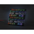 Waveshare RGBフルカラー LEDマトリックスパネル 64 x 64ピクセル 明るさ調整可