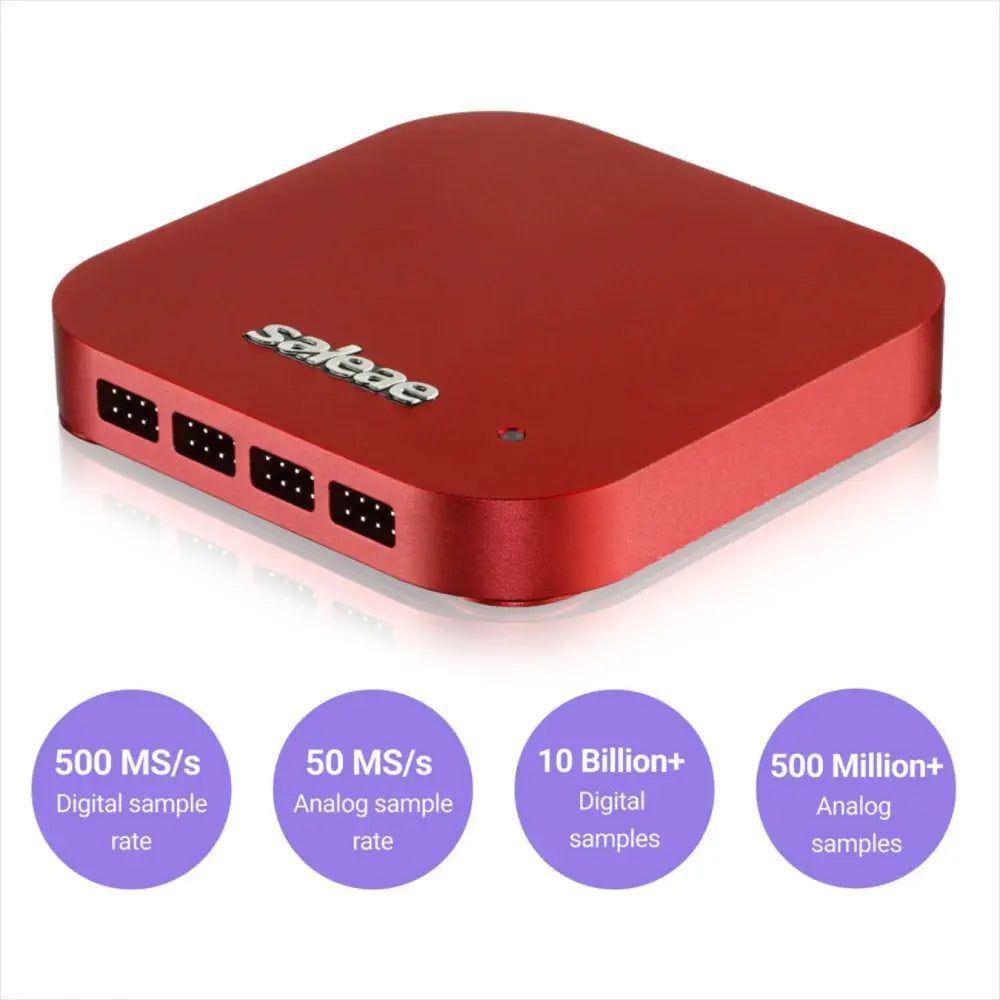 Saleae Logic Pro 16 ロジックアナライザ 16チャンネル & 100MHz (赤)