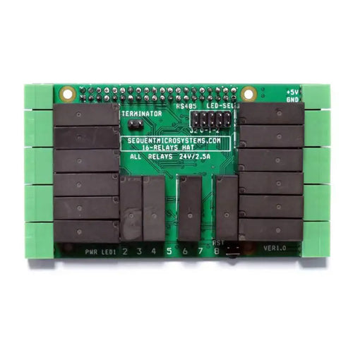Sequent Microsystems 16 Relays 2A/24V 8-Layer Stackable HAT for Raspberry Pi Sequent Microsystems 16リレー 2A / 24V Raspberry Pi用 8層スタッカブルHAT