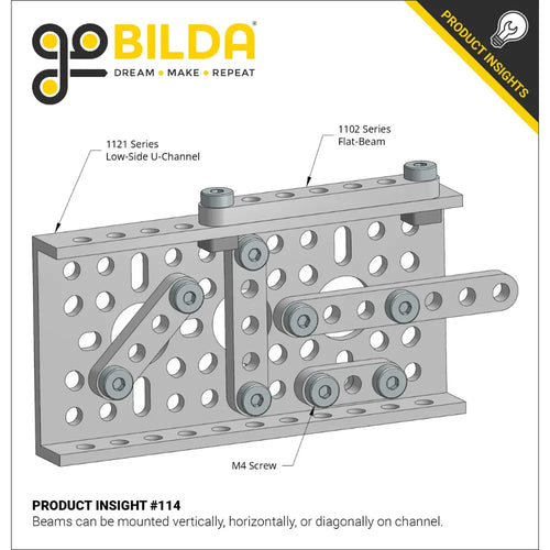 ServoCity 1102 Series Flat Beam (29 Hole, 232mm Length) - 2 Pack ServoCity 1102シリーズ フラットビーム (29穴 長さ232mm) - 2個