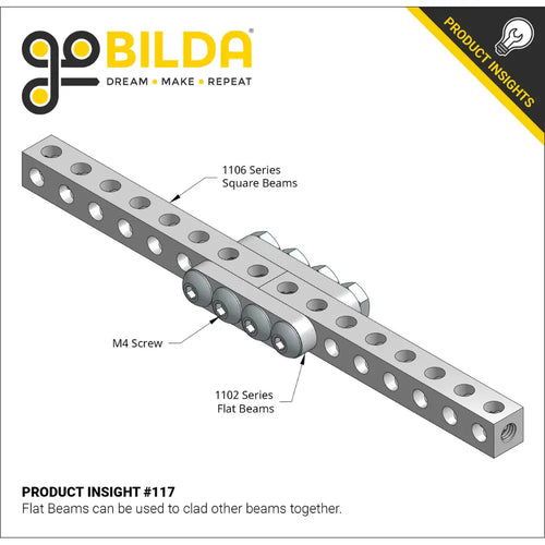 ServoCity 1102 Series Flat Beam (29 Hole, 232mm Length) - 2 Pack ServoCity 1102シリーズ フラットビーム (29穴 長さ232mm) - 2個