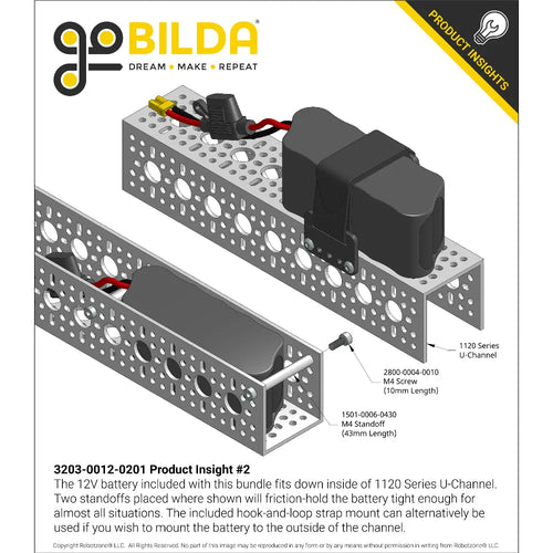ServoCity 12V ラジオコントロールバンドル ServoCity 12V ラジオコントロールバンドル