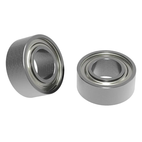 ServoCity 5mm ID Non-Flanged Ball Bearing (10mm OD, 4mm Thickness) - 2 Pack ServoCity フランジなしボールベアリング (内径 5mm、外径 10mm、厚さ 4mm) - 2個パック