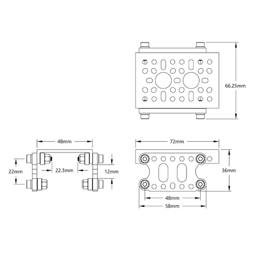 ServoCity 1121シリーズ 薄型Uチャンネル用 ボールベアリングキャリヤ ServoCity 1121シリーズ 薄型Uチャンネル用 ボールベアリングキャリヤ