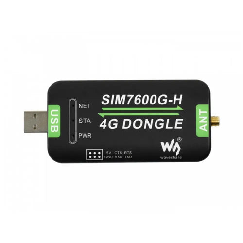 SIM7600G-H 4G DONGLE, GNSS Positioning, Global Band Support SIM7600G-H 4Gドングル GNSS測位 グローバルバンド対応