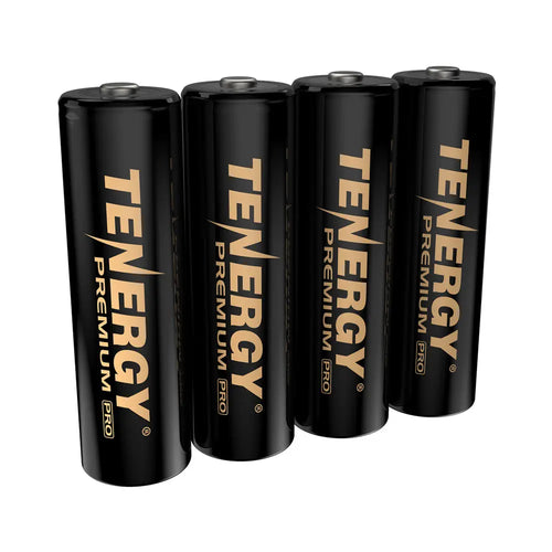 Tenergy PRO Rechargeable AA Batteries, 2800mAh NiMH (4x) Tenergy PRO 充電式単三電池、2800mAh ニッケル水素 (4個)