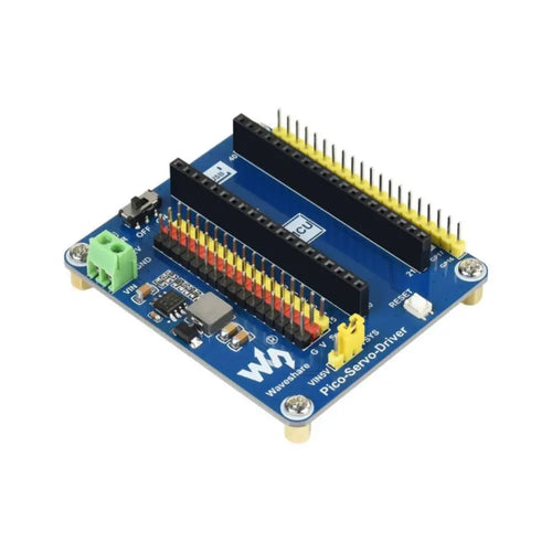 Waveshare Servo Driver Module for RPi Pico, 16CH, 16-bit Resolution Waveshare Raspberry Pi Pico用サーボドライバモジュール、16CH、16ビット分解能