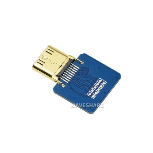 Waveshare DIY HDMI Cable: Mini HDMI Adapter Horizontal Waveshare DIY HDMIケーブル: ミニHDMIアダプター水平