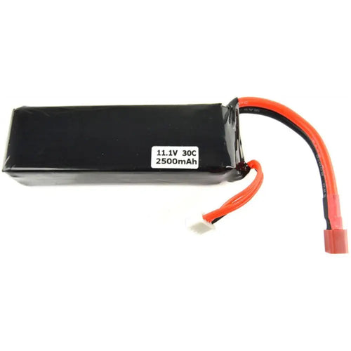 11.1V、2500mAh、30C LiPoバッテリ