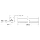 12mm REX™ シャフト (アルミニウム、長さ 1200mm)