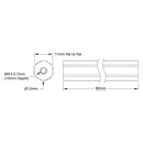 12mm REX™ シャフト (アルミニウム、長さ 80mm)