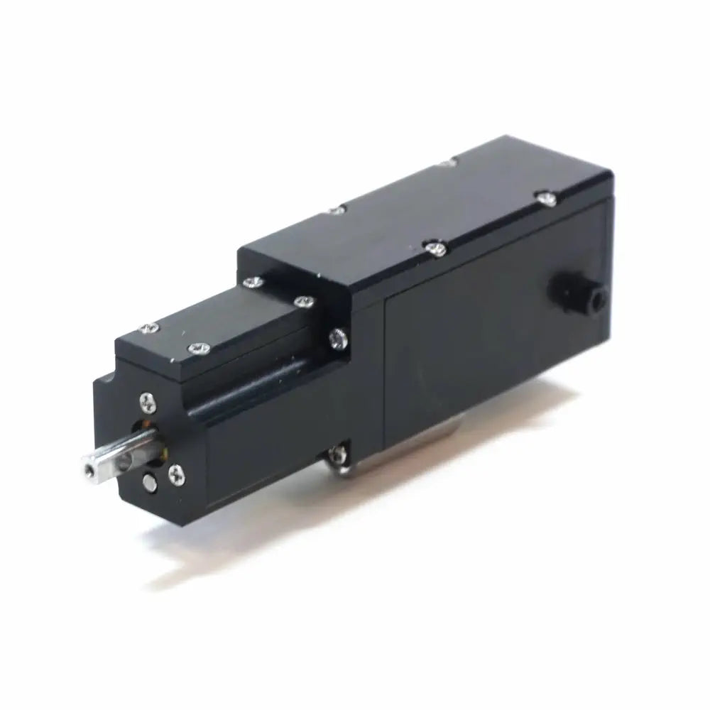 12V ブラシレスサーボ電動シリンダ (ストローク 8mm、推力 80N、RS232)