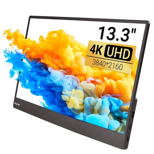 13.3 inch ポータブルモニタ 4K UHD IPS 3840 x 2160 ウルトラスリム  USB-C キックスタンド付き