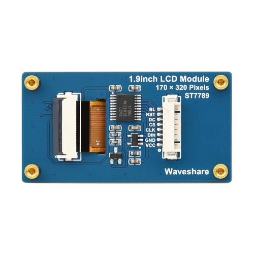 Waveshare 1.9 inch LCDディスプレイモジュール、170 x 320 pixel、SPIインタフェース、IPS、262K色