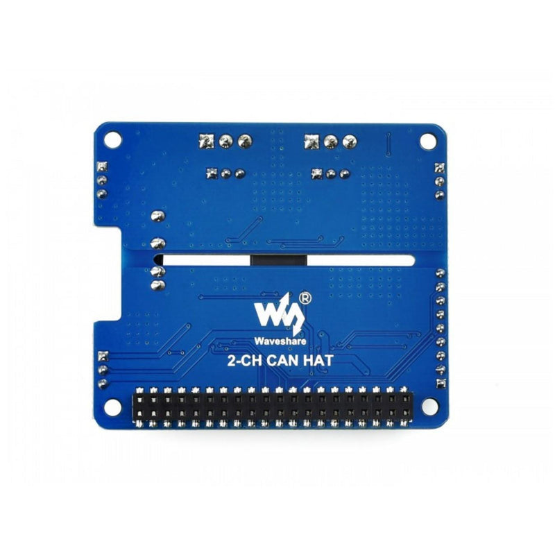 Waveshare Raspberry Pi用 2-Ch 絶縁型 CAN拡張HAT、デュアルチップソリューション